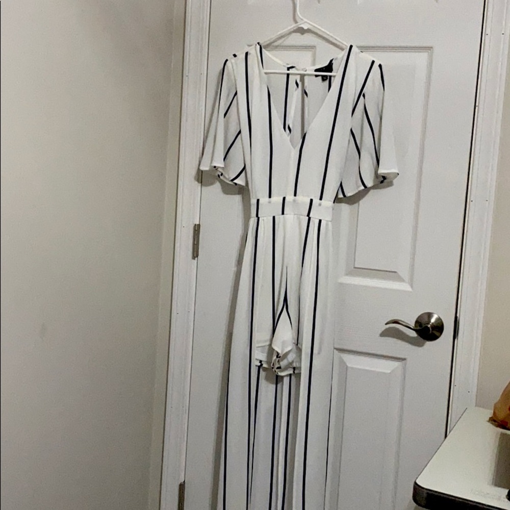 Top Stitch Romper Dress
